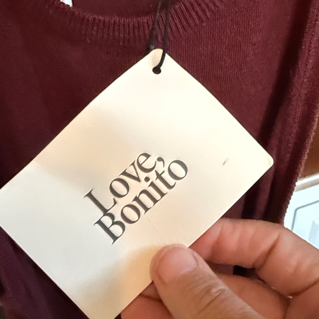 Love Bonito Aliyah Knit Column Wrap Midi Dress. Nwt — image 6 of 8